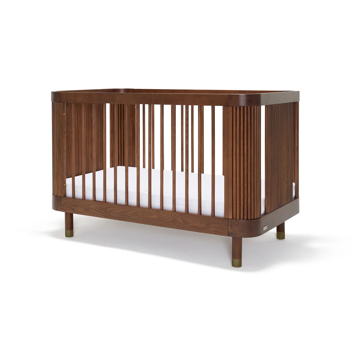 Juno Cot Walnut Stylish Baby Cot Nursery Furniture BabyRest juno-cot-walnut-stylish-baby-cot-nursery-furniture-babyrest