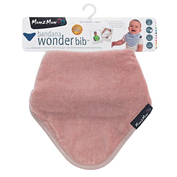 Bandana Wonder Bib Dusky Pink - Mum2Mum