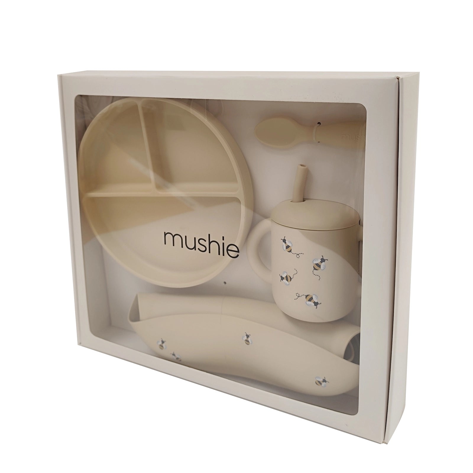 Silicone Feeding Toddler Set Bees - Mushie