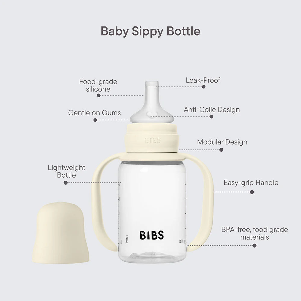 Sippy Bottle Silicone Sage 150ml - BIBS