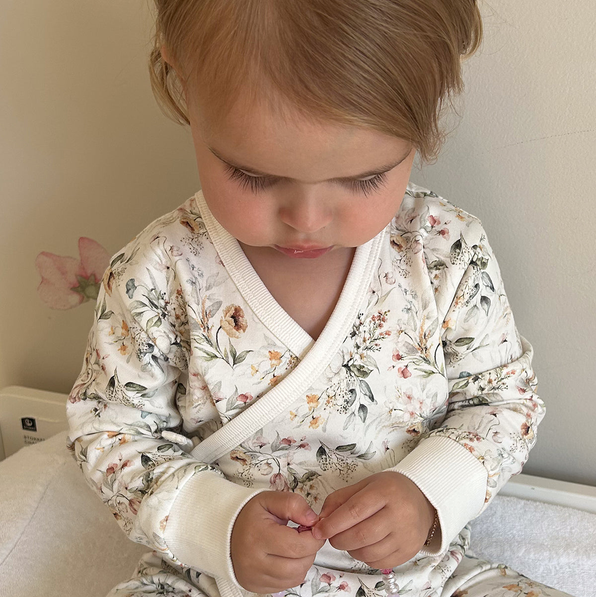 Cotton Tie Babygrow - Little Bee by Dimples - Dimples