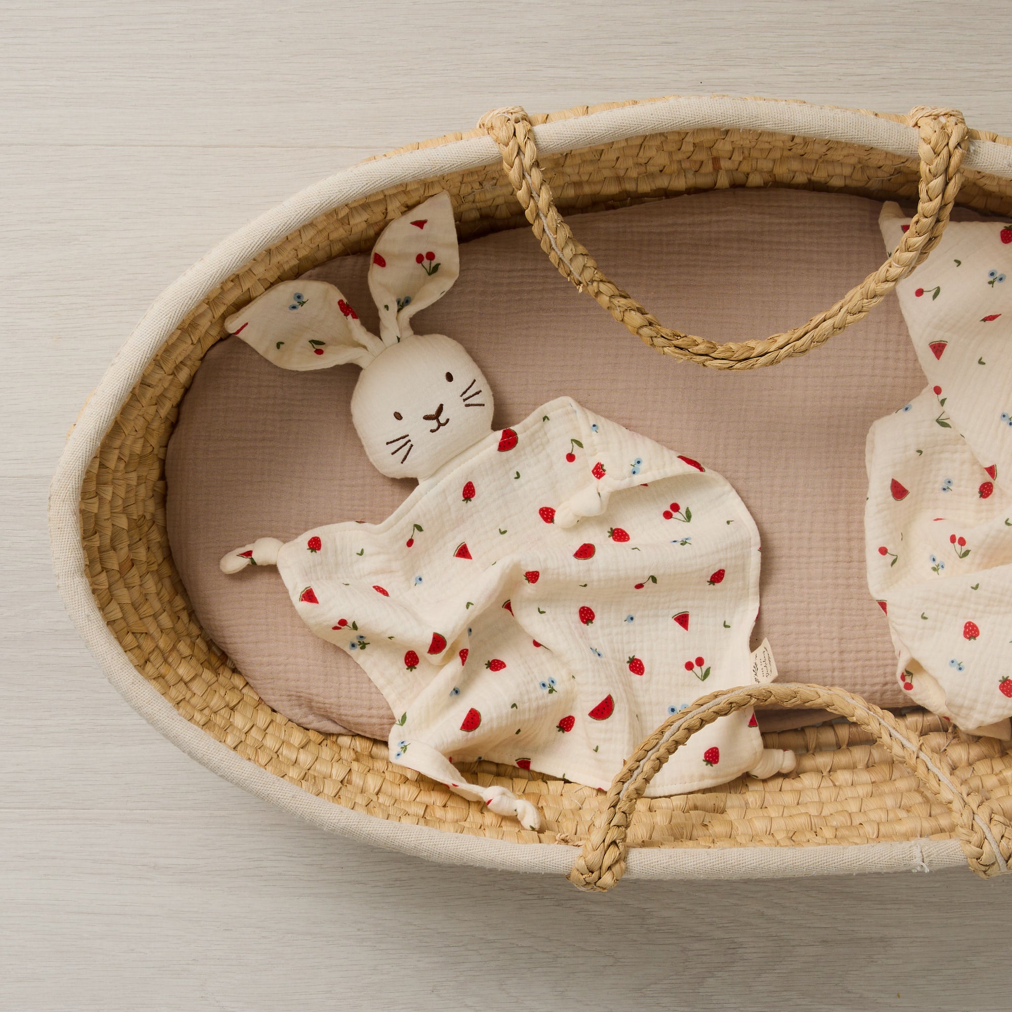 Bunny Lovey Comforter Sweet Pickings - Over the Dandelions