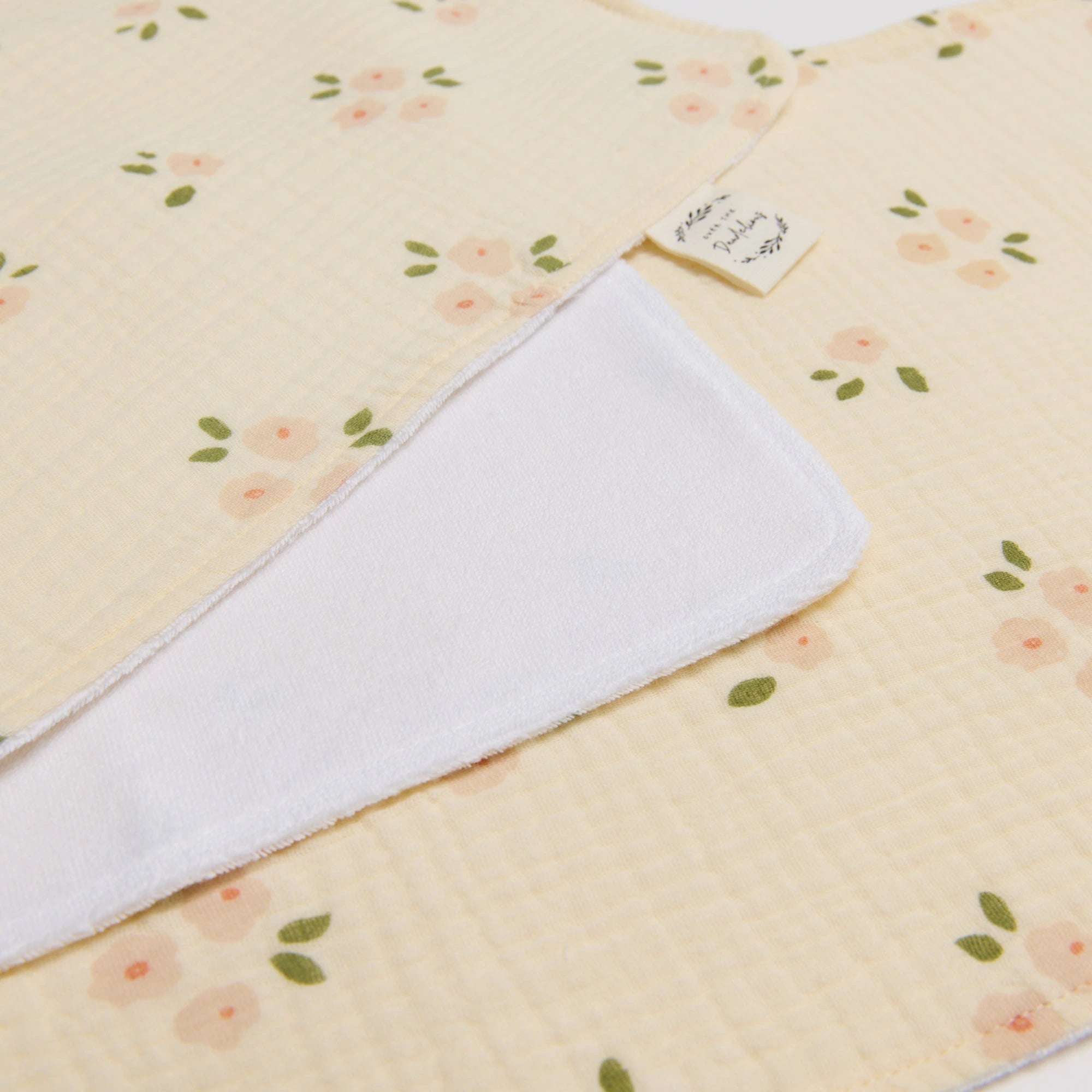 Cotton Terry Burp Cloth Daisy 2pk - Over the Dandelions