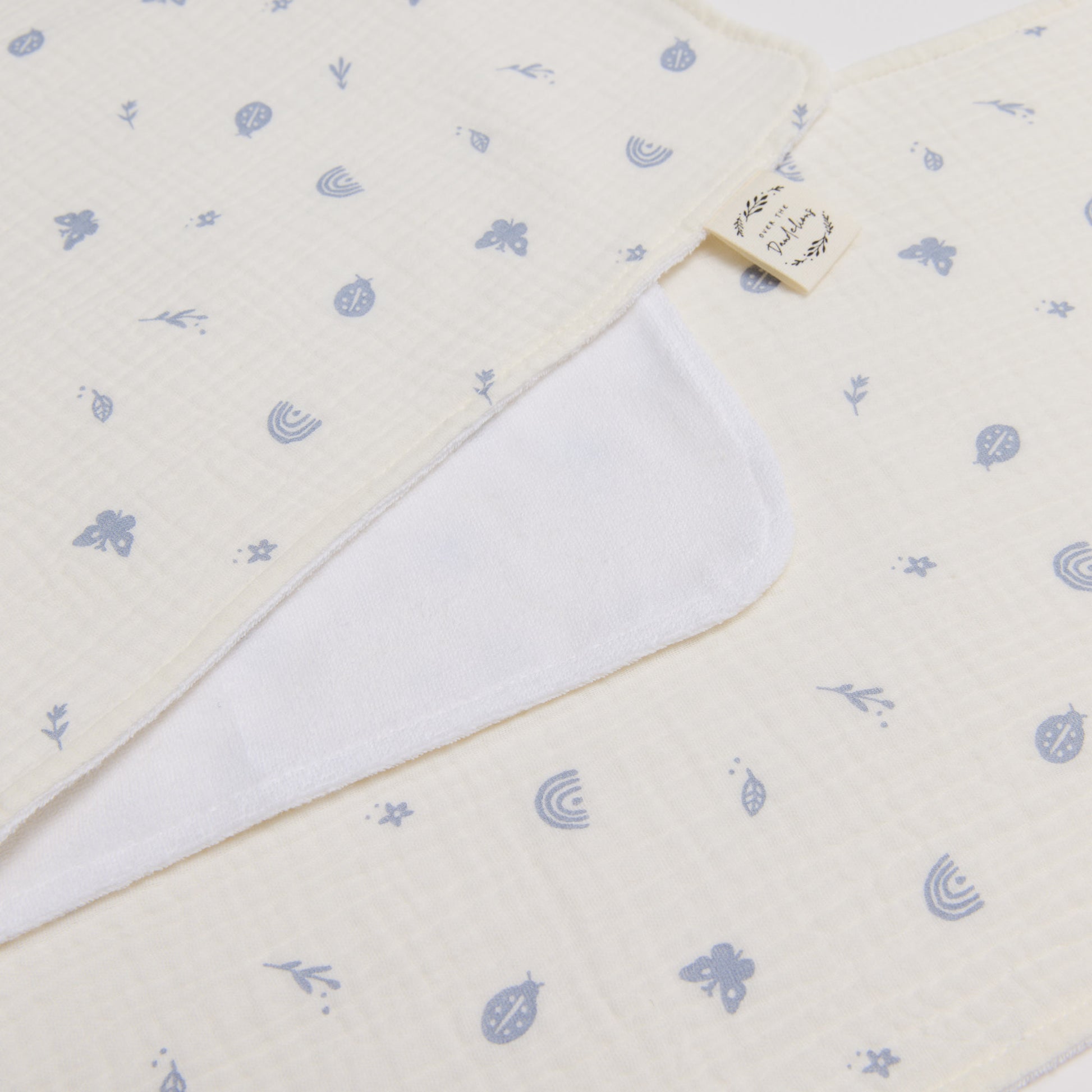 Cotton Terry Burp Cloth Enchanted Garden 2pk - Over the Dandelions