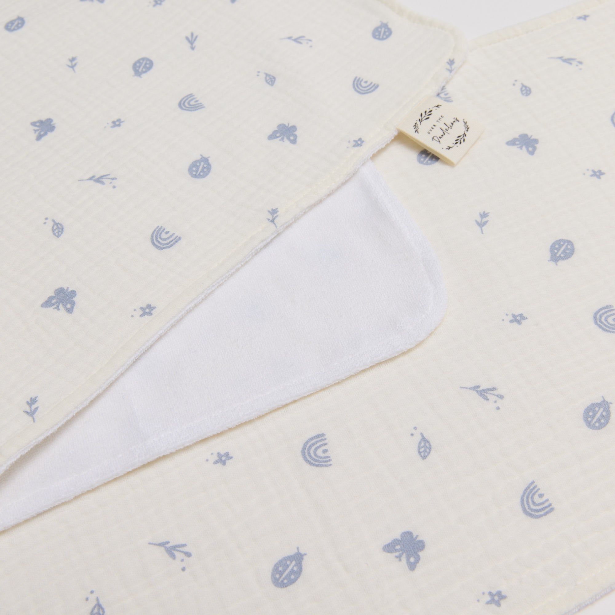 Cotton Terry Burp Cloth Enchanted Garden 2pk - Over the Dandelions
