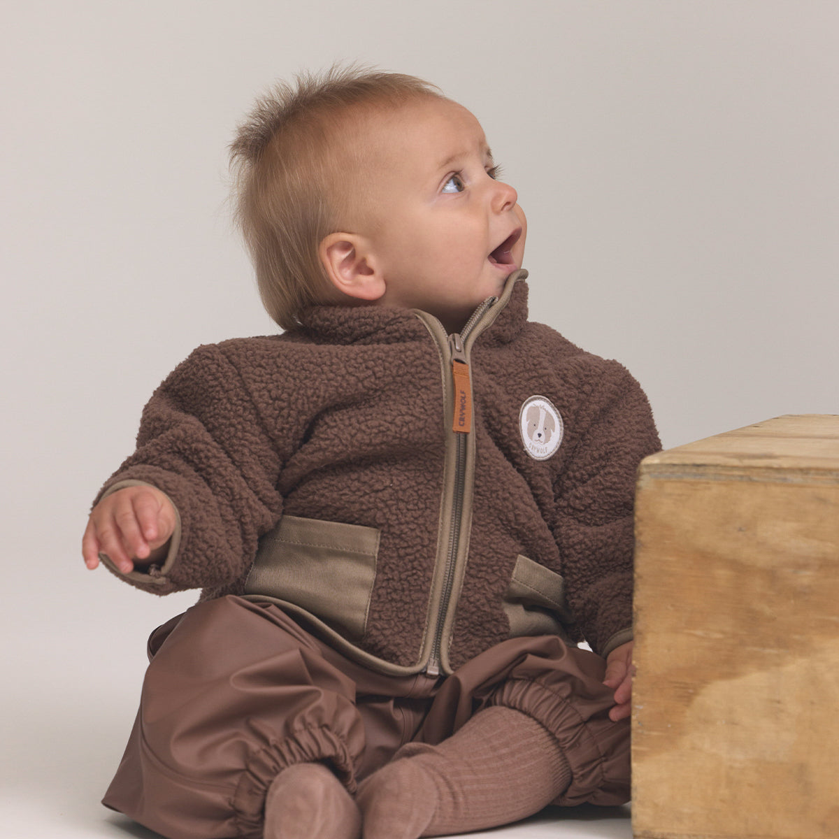 Baby Sherpa Jacket 1YR Pinecone - Crywolf