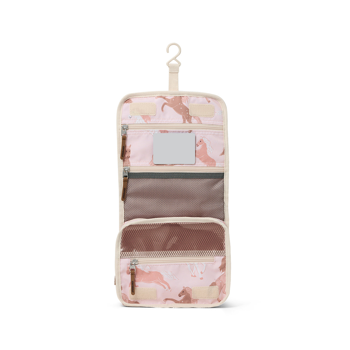 Hanging Toiletry Bag Blush Ponies - Crywolf