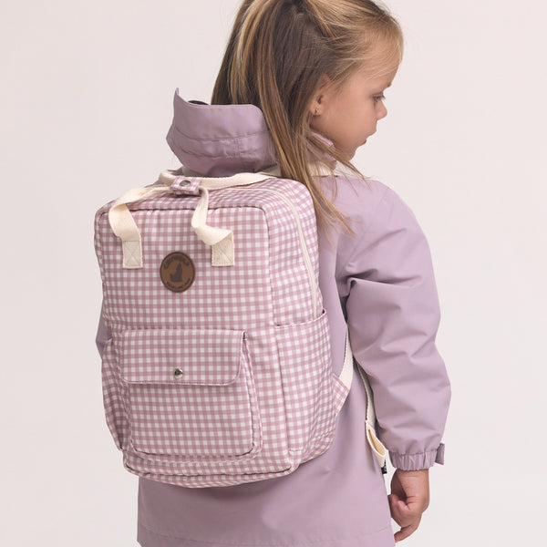 cry wolf mini backpack Crywolf Mini Backpack - Gingham | Kids Bags | Dimples NZ