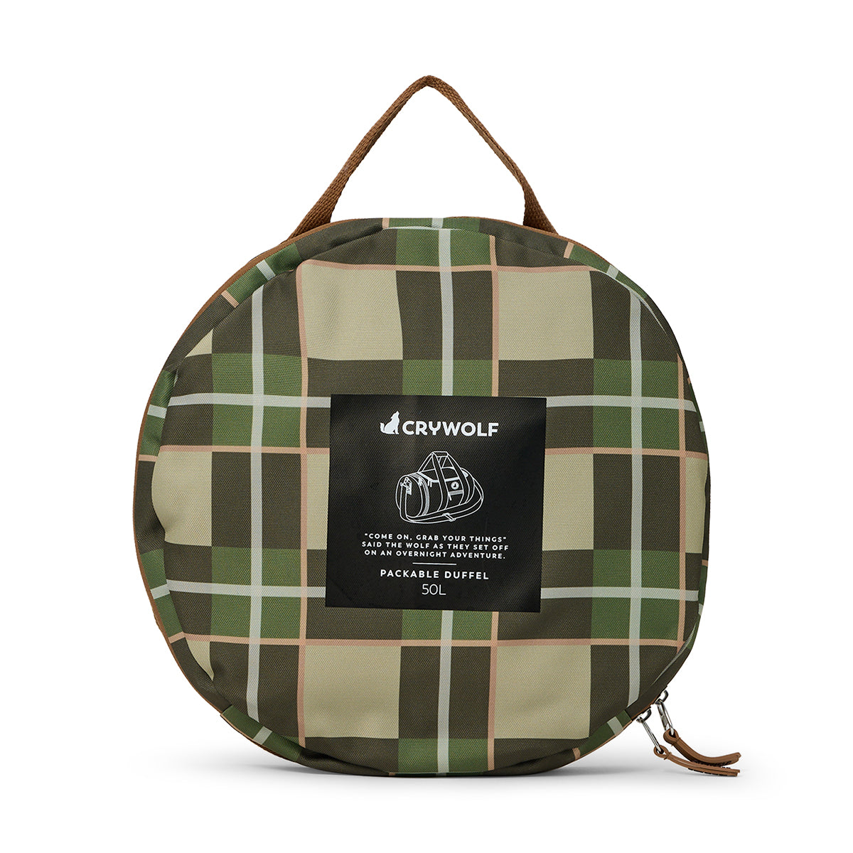 Packable Duffel Bag Field Plaid - Crywolf