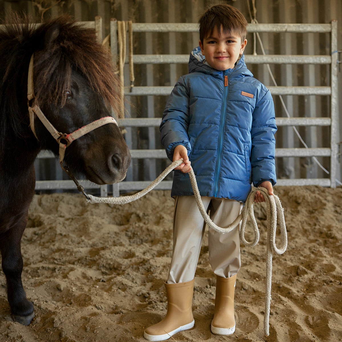 Reversible Eco-Puffer 1YR Blue Plaid - Crywolf