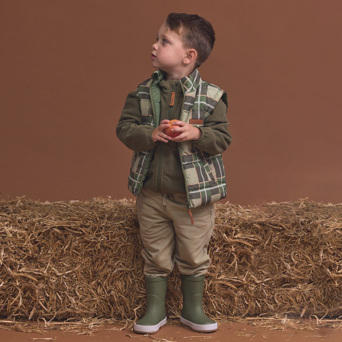 Reversible Eco-Vest 1YR Field Plaid - Crywolf