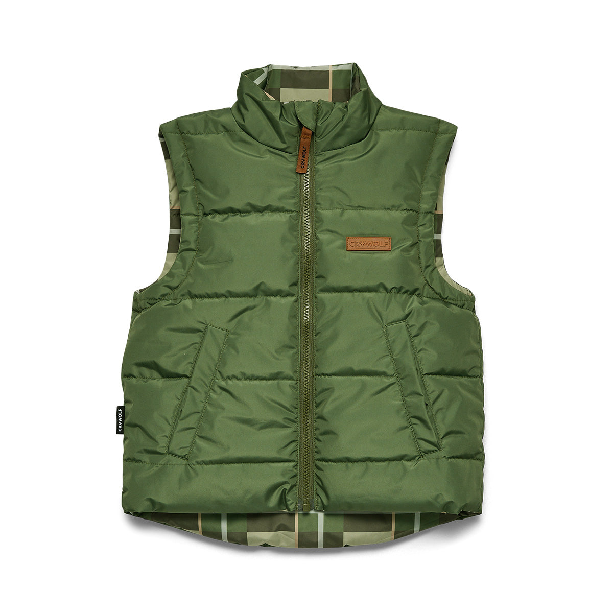 Reversible Eco-Vest 1YR Field Plaid - Crywolf