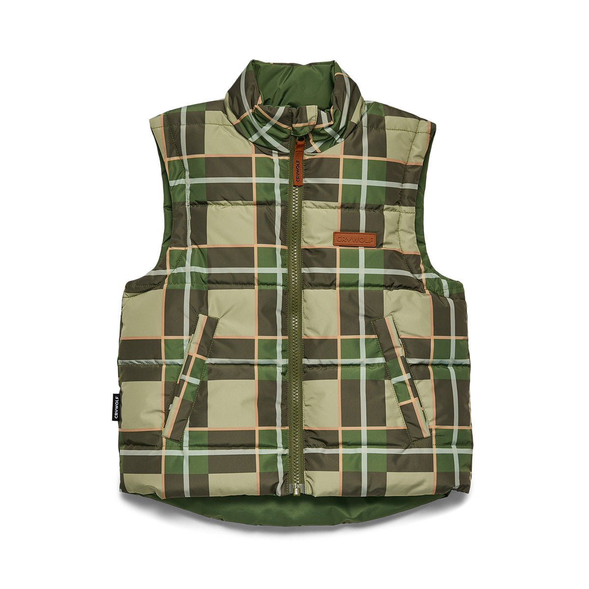 Reversible Eco-Vest 1YR Field Plaid - Crywolf