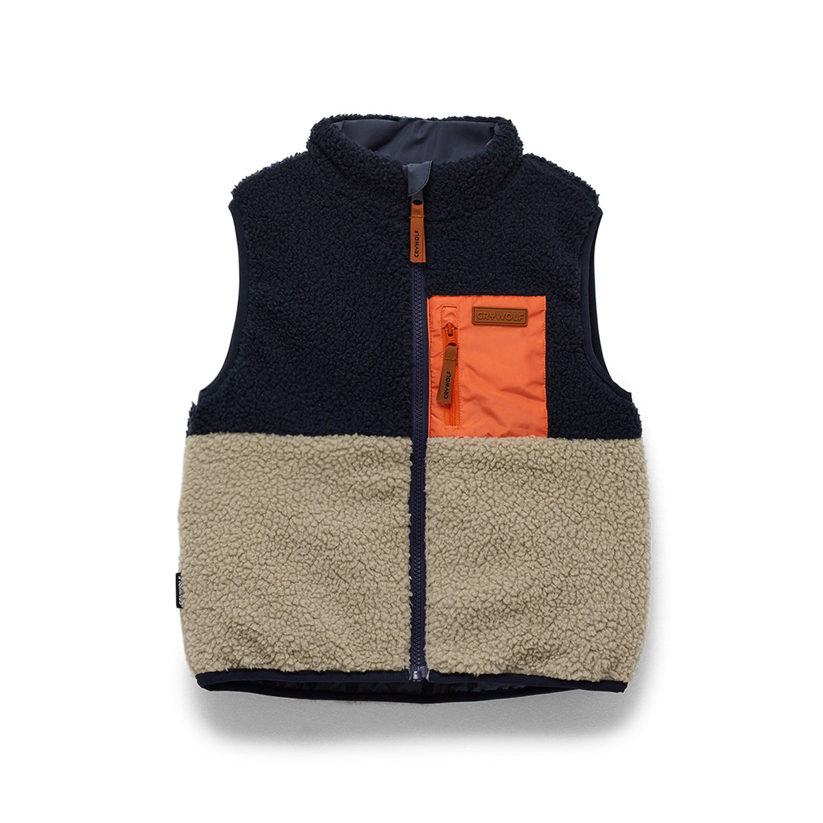 Reversible Yeti Vest 1YR Ash Colourblock - Crywolf