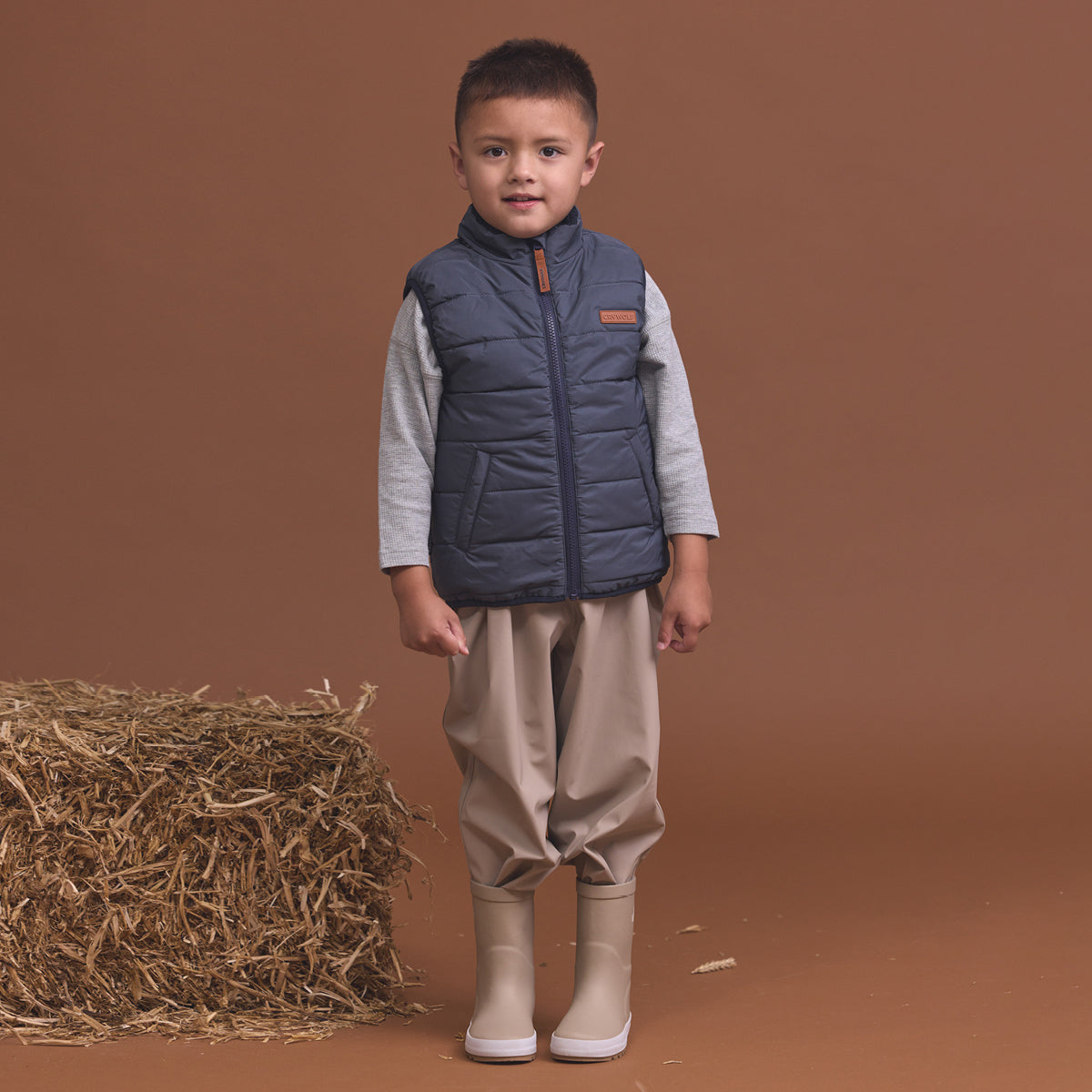 Reversible Yeti Vest 1YR Ash Colourblock - Crywolf