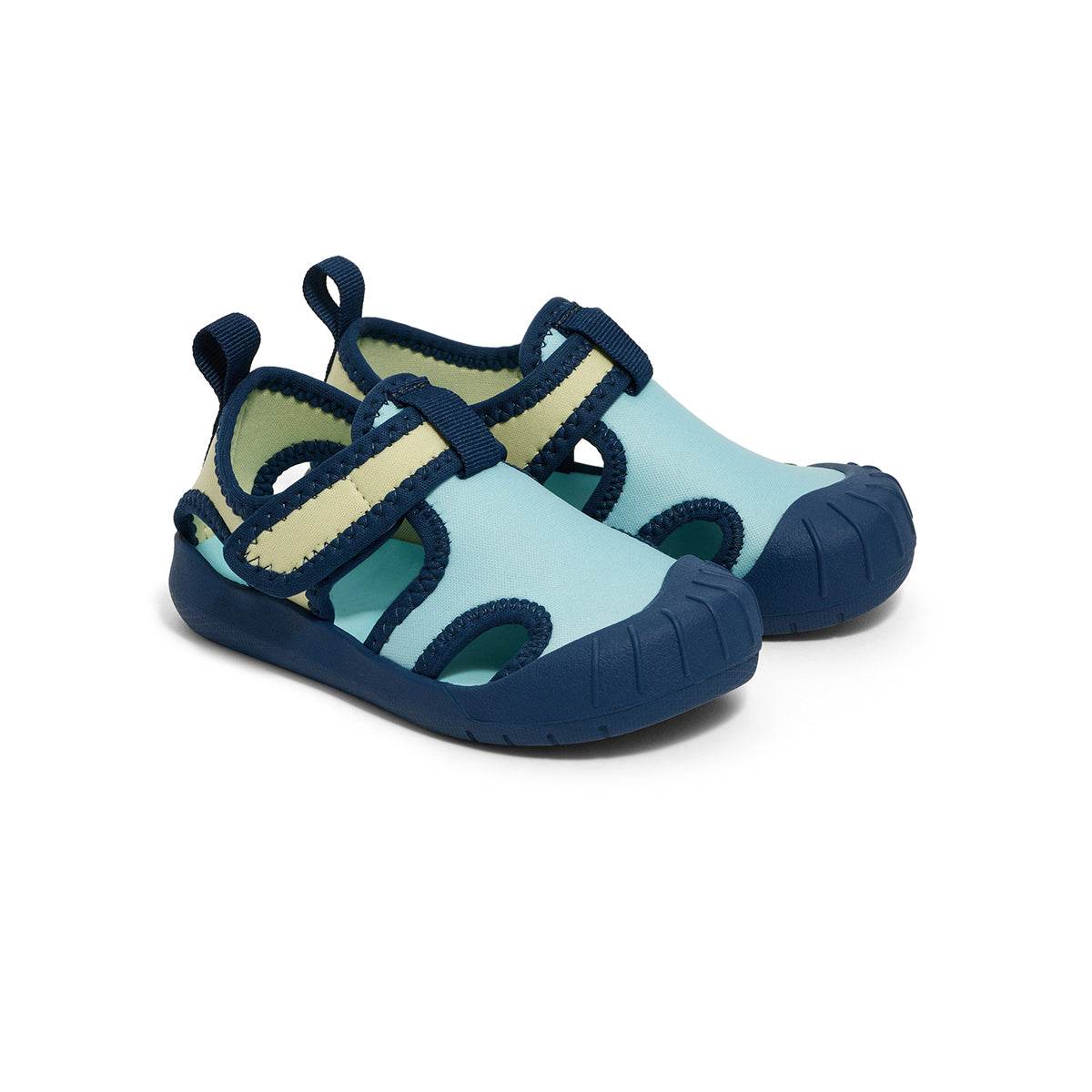 EU20 / Ocean Colourblock Aqua Sandal - Crywolf