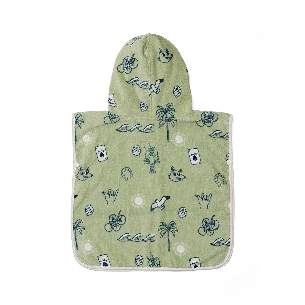 OS / Lucky Days Baby Hooded Towel - Crywolf