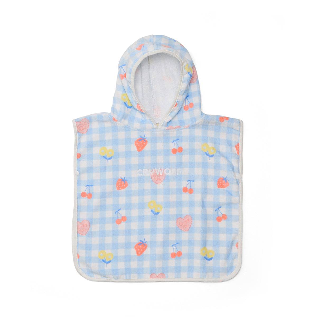 OS / Lucky Picnic Baby Hooded Towel - Crywolf
