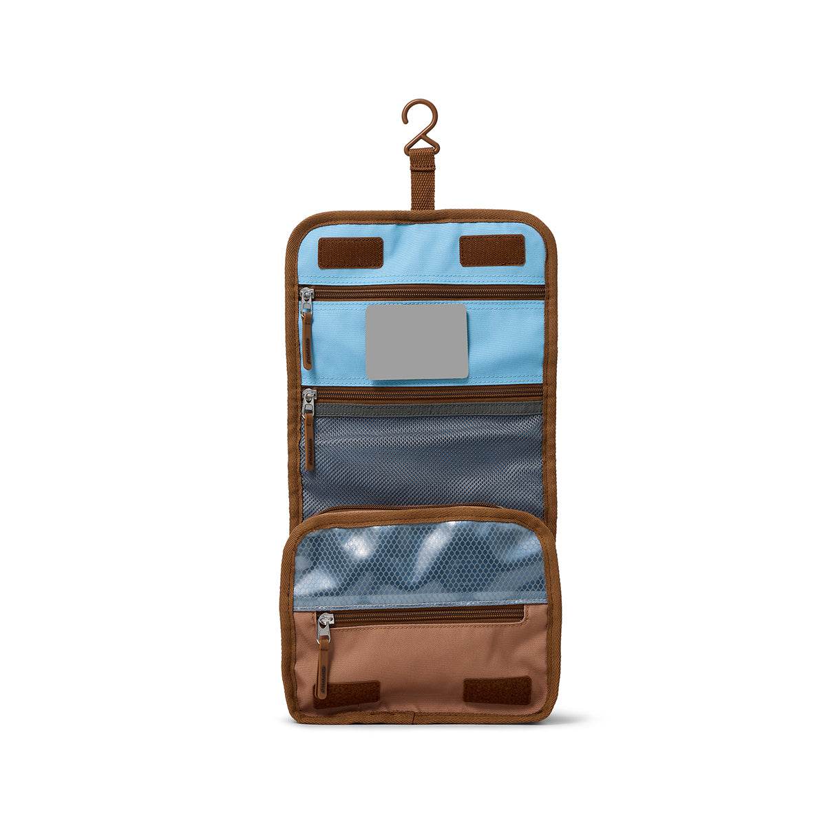 OS / Deep Sea Colourblock Hanging Toiletry Bag - Crywolf