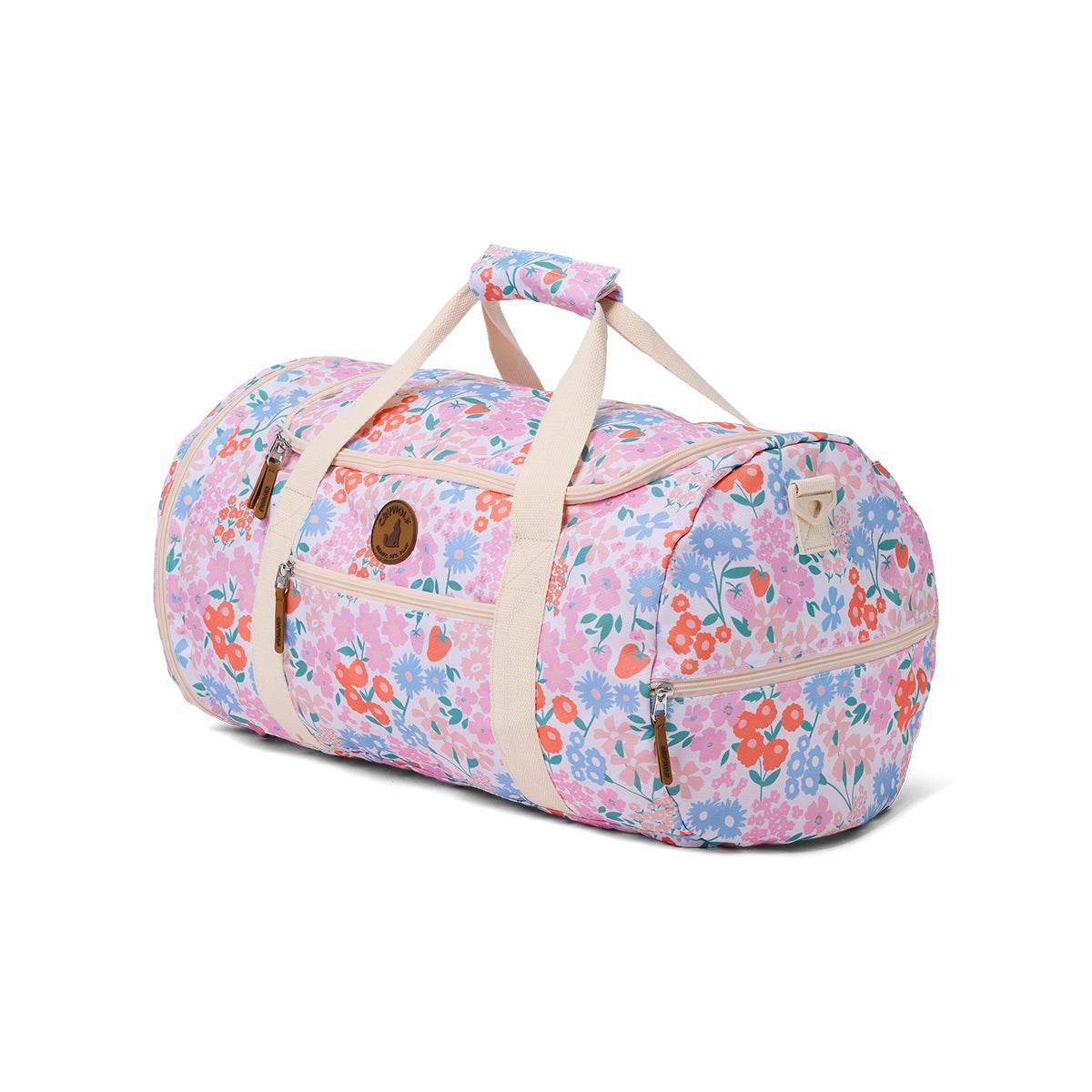 OS / Berry Garden Packable Duffel Bag - Crywolf