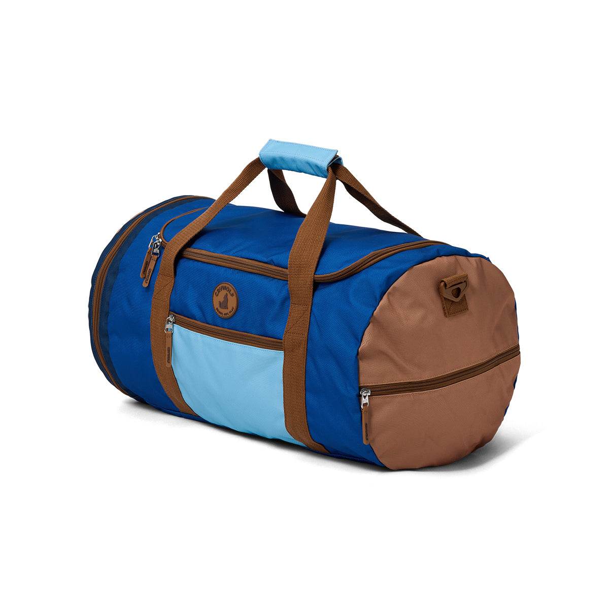 OS / Deep Sea Colourblock Packable Duffel Bag - Crywolf