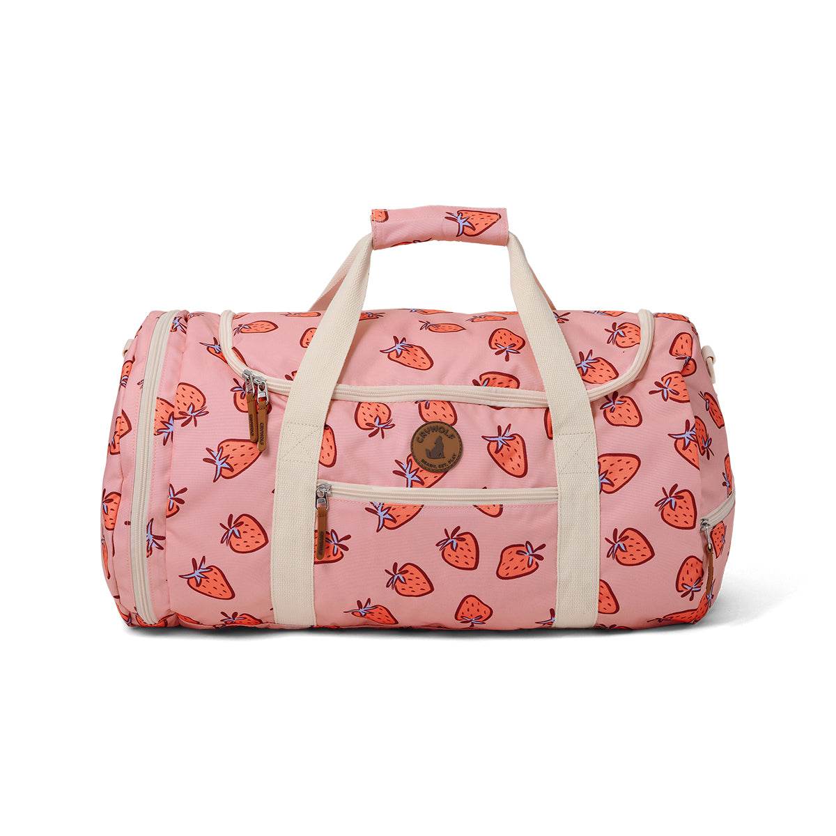 OS / Strawberry Splash Packable Duffel Bag - Crywolf