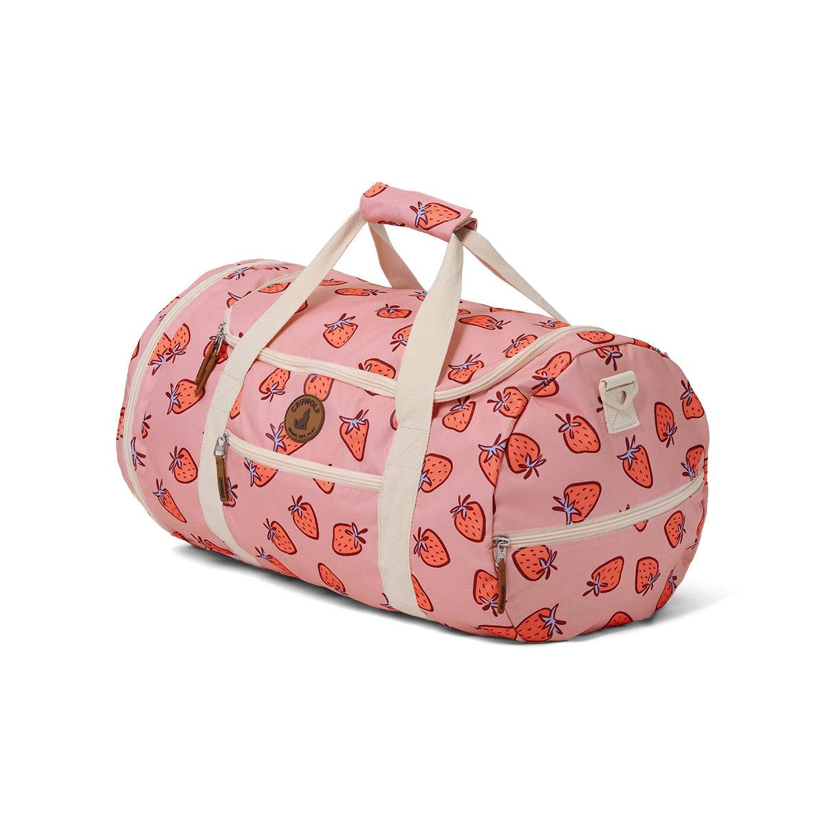 OS / Strawberry Splash Packable Duffel Bag - Crywolf