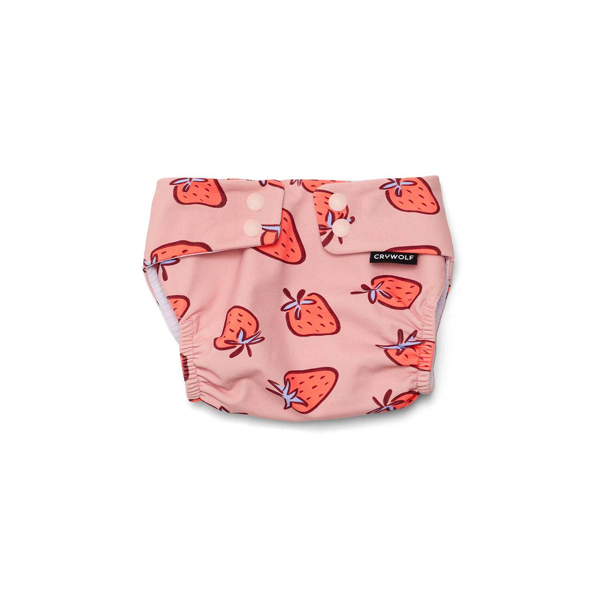 0-1yr / Strawberry Splash Reusable Swim Nappy - Crywolf