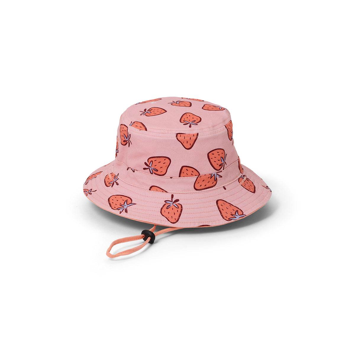Reversible Bucket Hat | Strawberry Splash – Dimples
