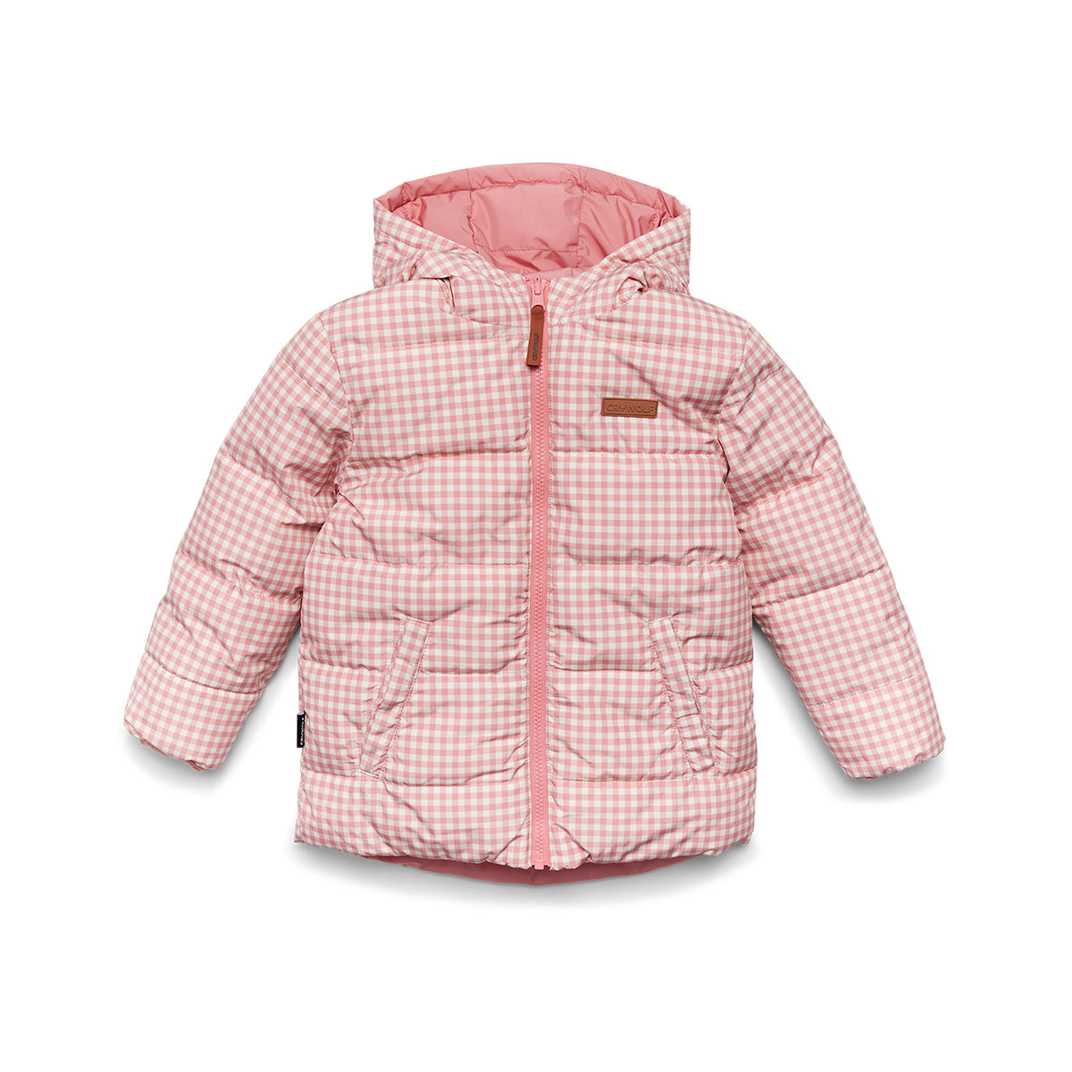 Reversible Eco-Puffer 1YR Rose Gingham - Crywolf