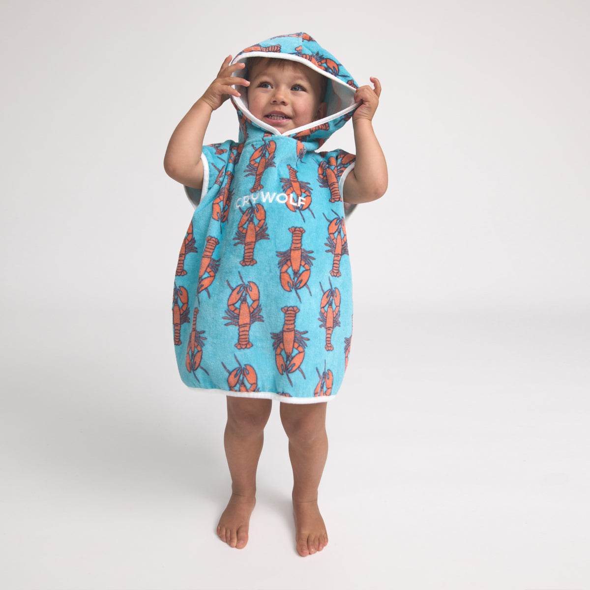 OS / Little Lobsters Baby Hooded Towel - Crywolf