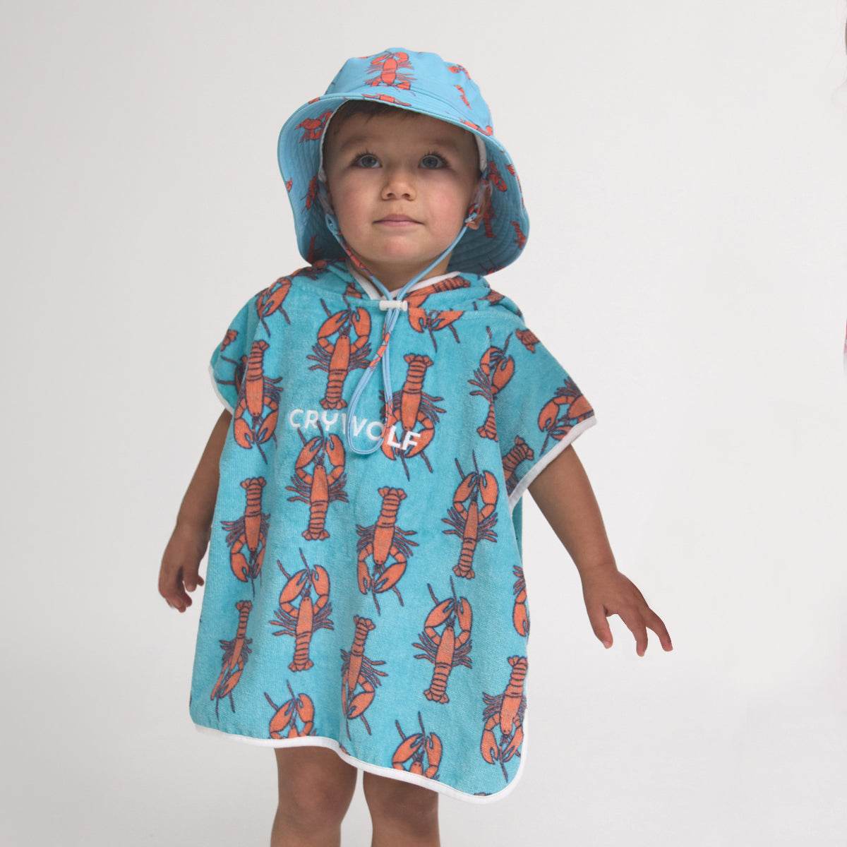 OS / Little Lobsters Baby Hooded Towel - Crywolf