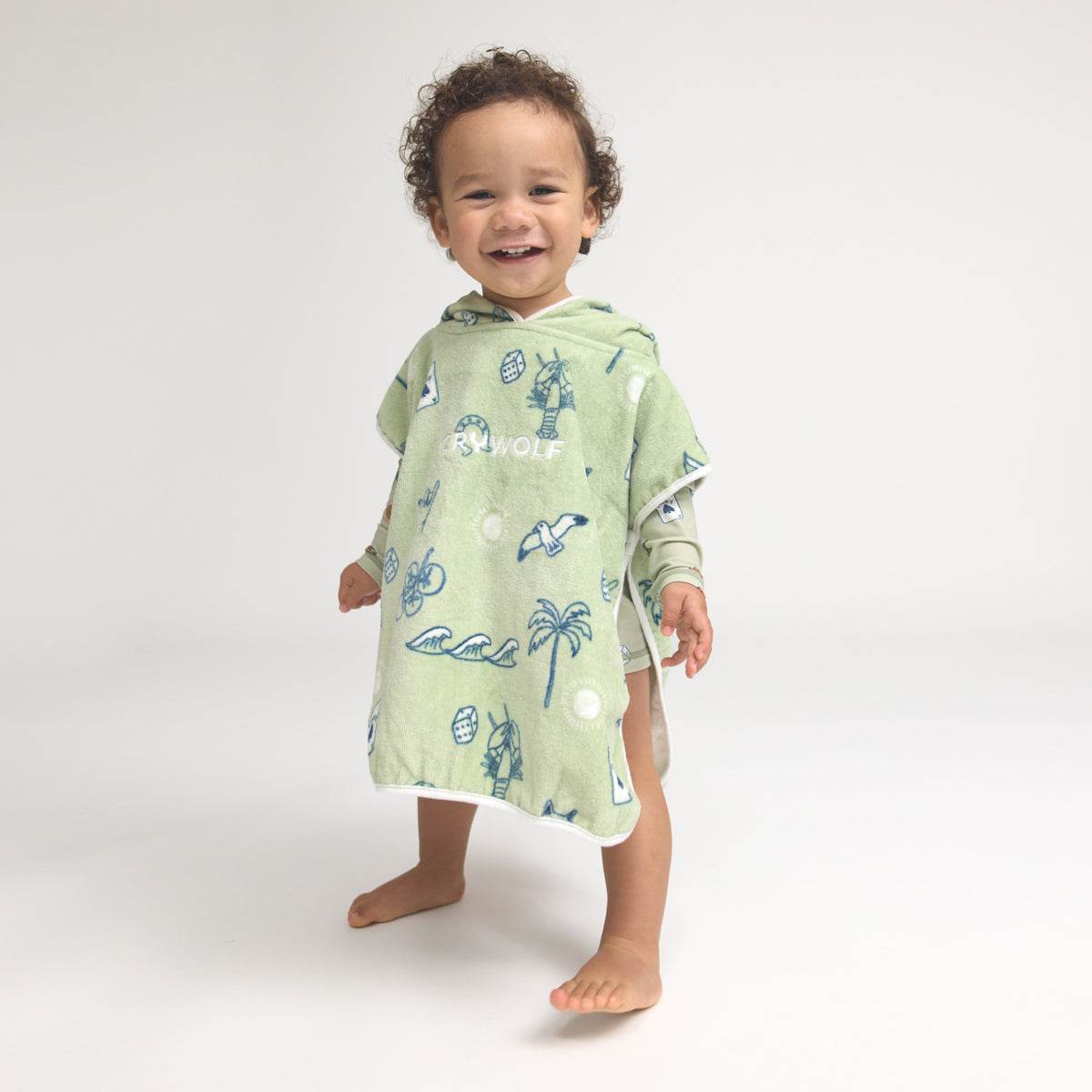 OS / Lucky Days Baby Hooded Towel - Crywolf