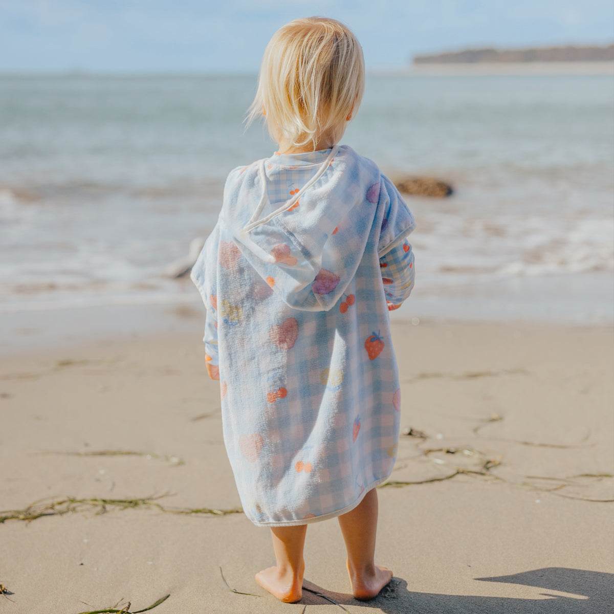 OS / Lucky Picnic Baby Hooded Towel - Crywolf