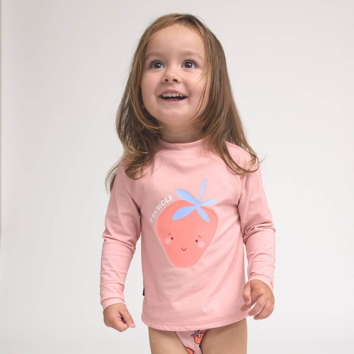 2yr / Summer Strawberry Baby Rash Vest - Crywolf