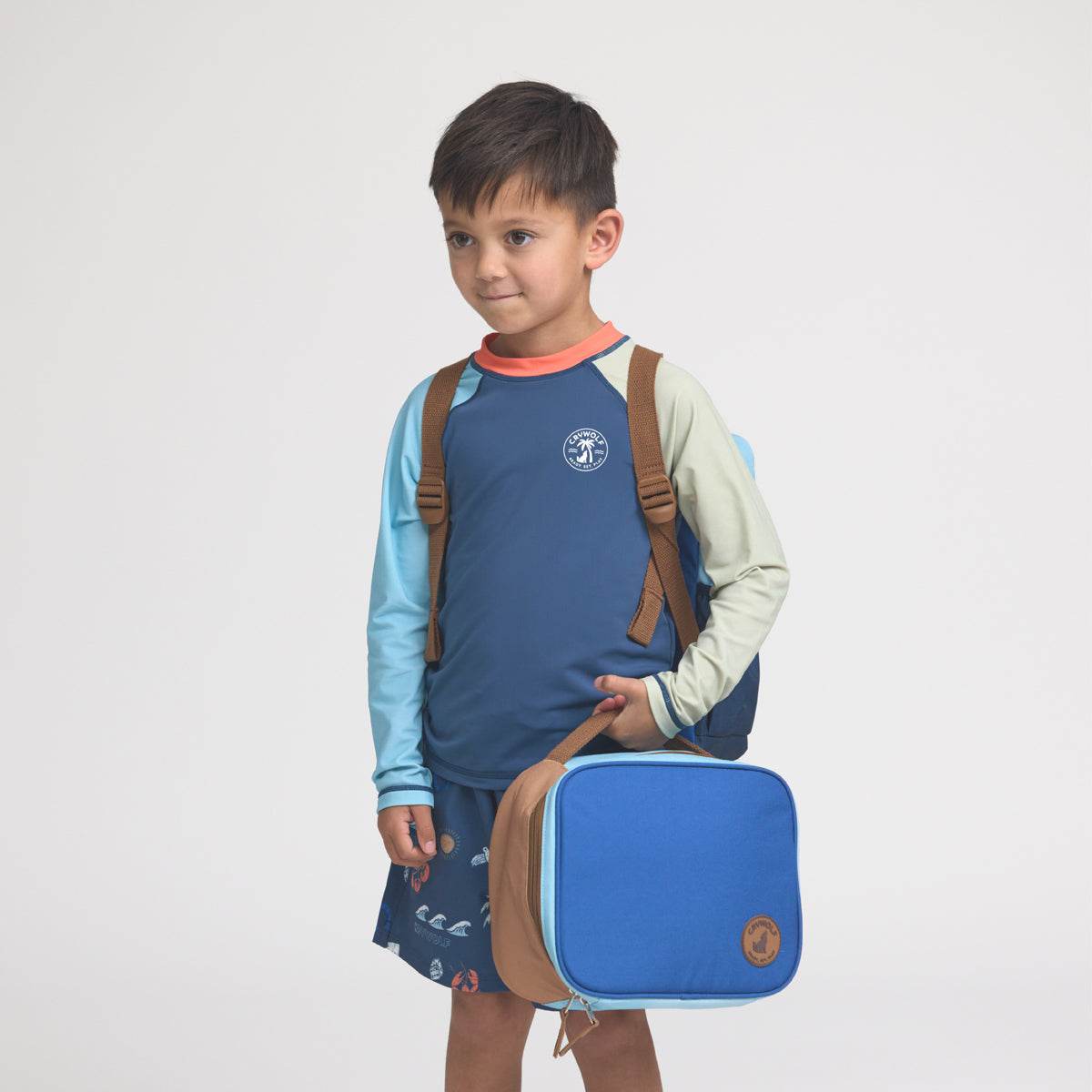 OS / Deep Sea Colourblock Everyday Lunch Bag - Crywolf