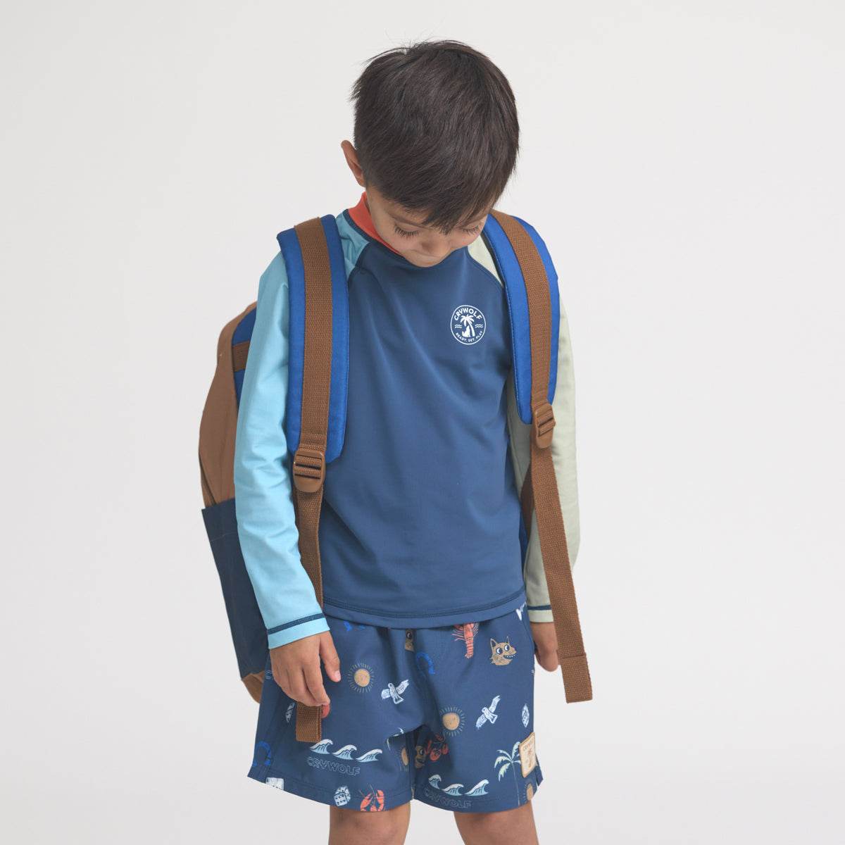OS / Deep Sea Colourblock Knapsack - Crywolf