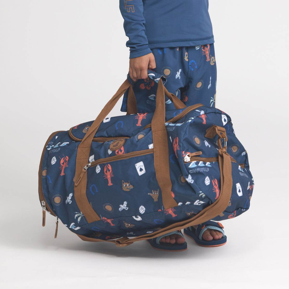 OS / Lucky Days Packable Duffel Bag - Crywolf