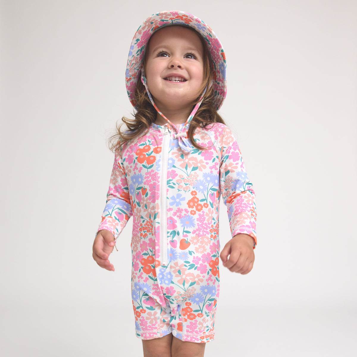 1yr / Berry Garden Rash Suit - Crywolf
