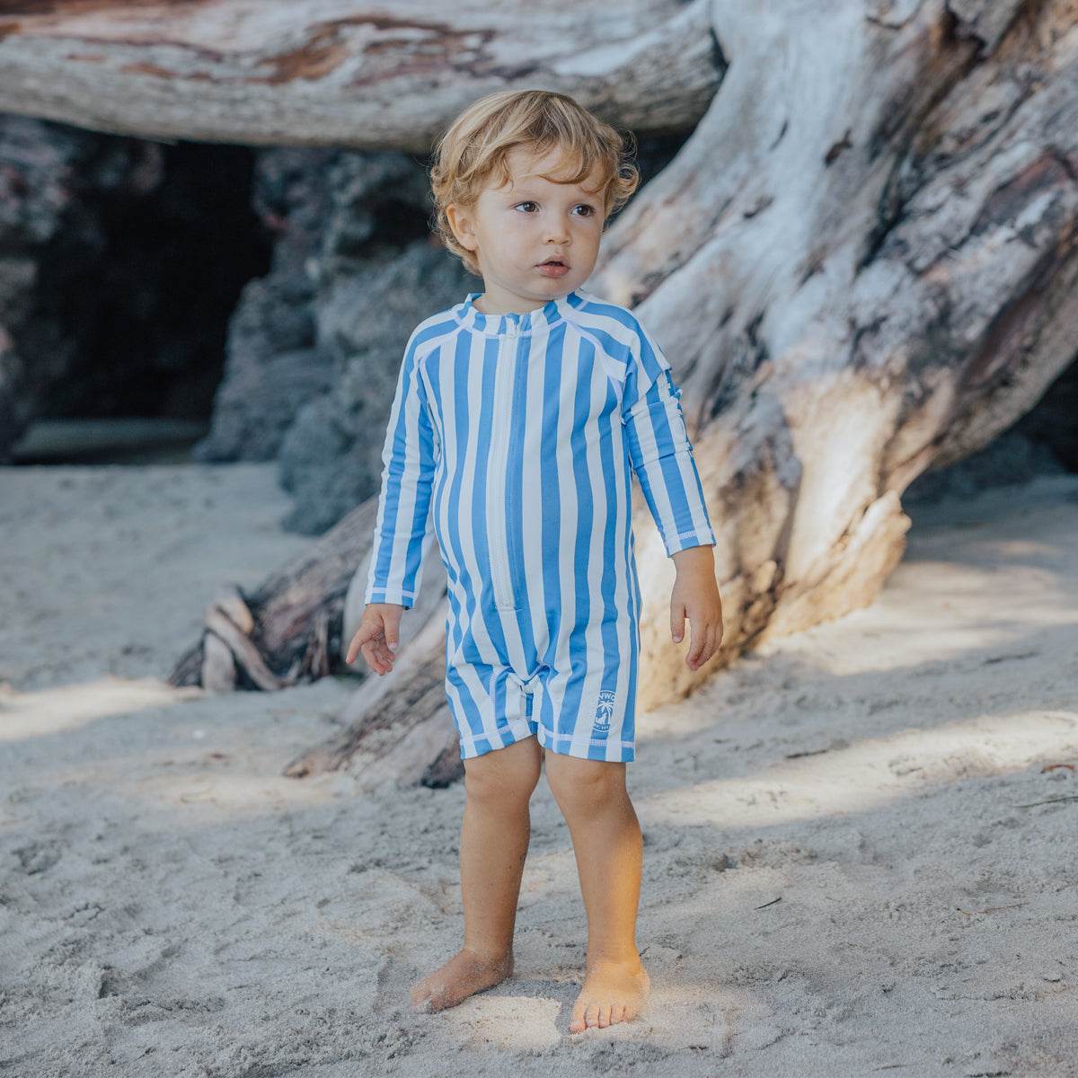 1yr / Deep Sea Stripe Rash Suit - Crywolf
