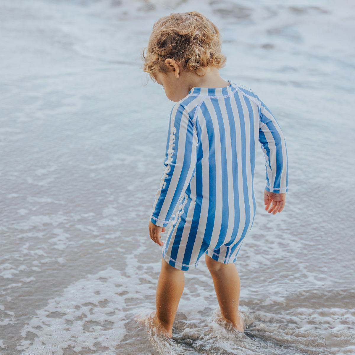 1yr / Deep Sea Stripe Rash Suit - Crywolf
