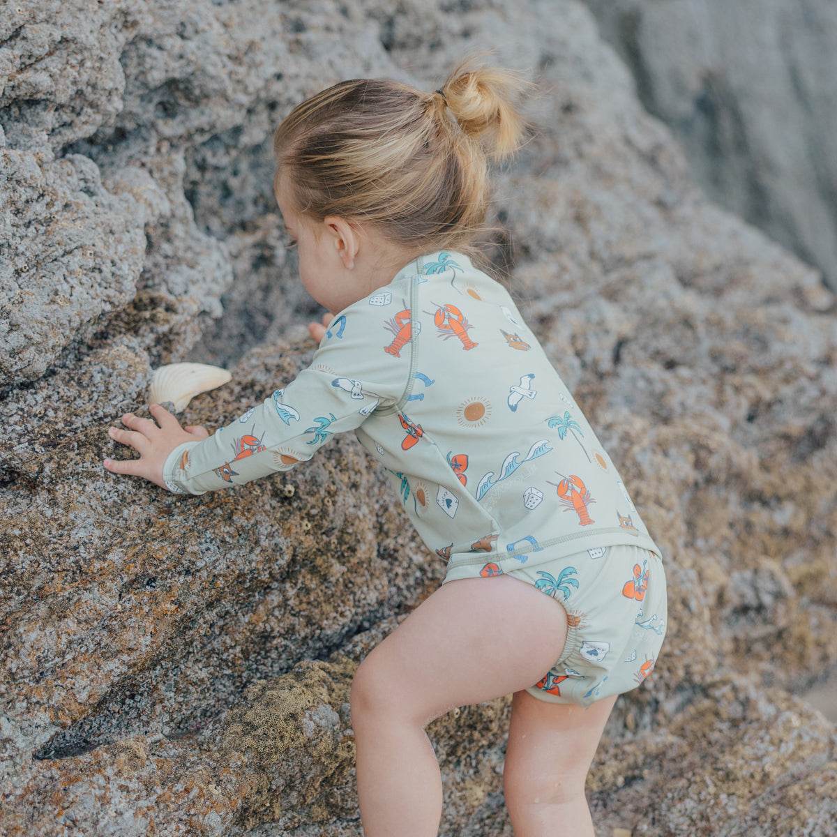 0-1yr / Days Sage Reusable Swim Nappy - Crywolf