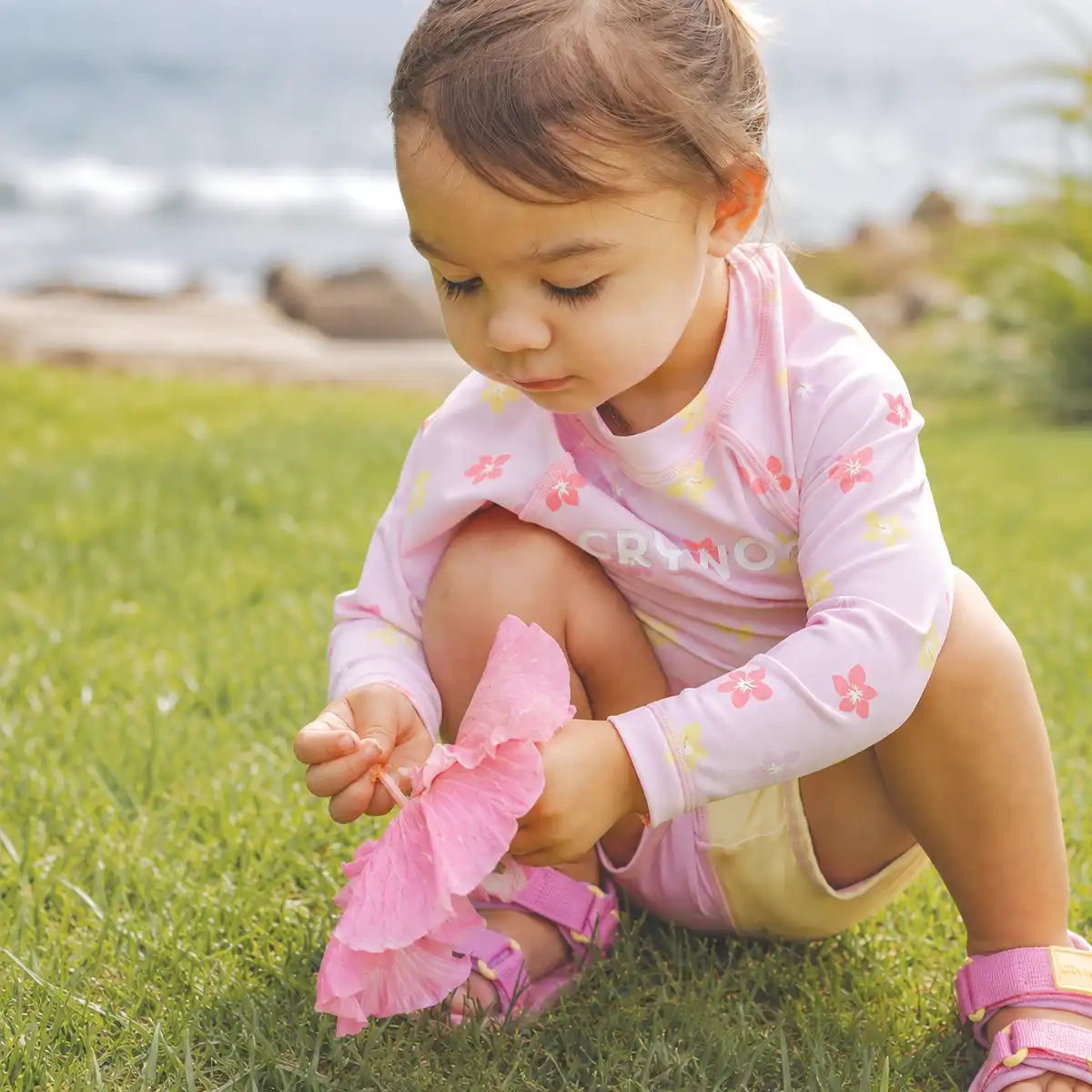 Baby Rash Vest 2YR Hibiscus Bloom - Crywolf