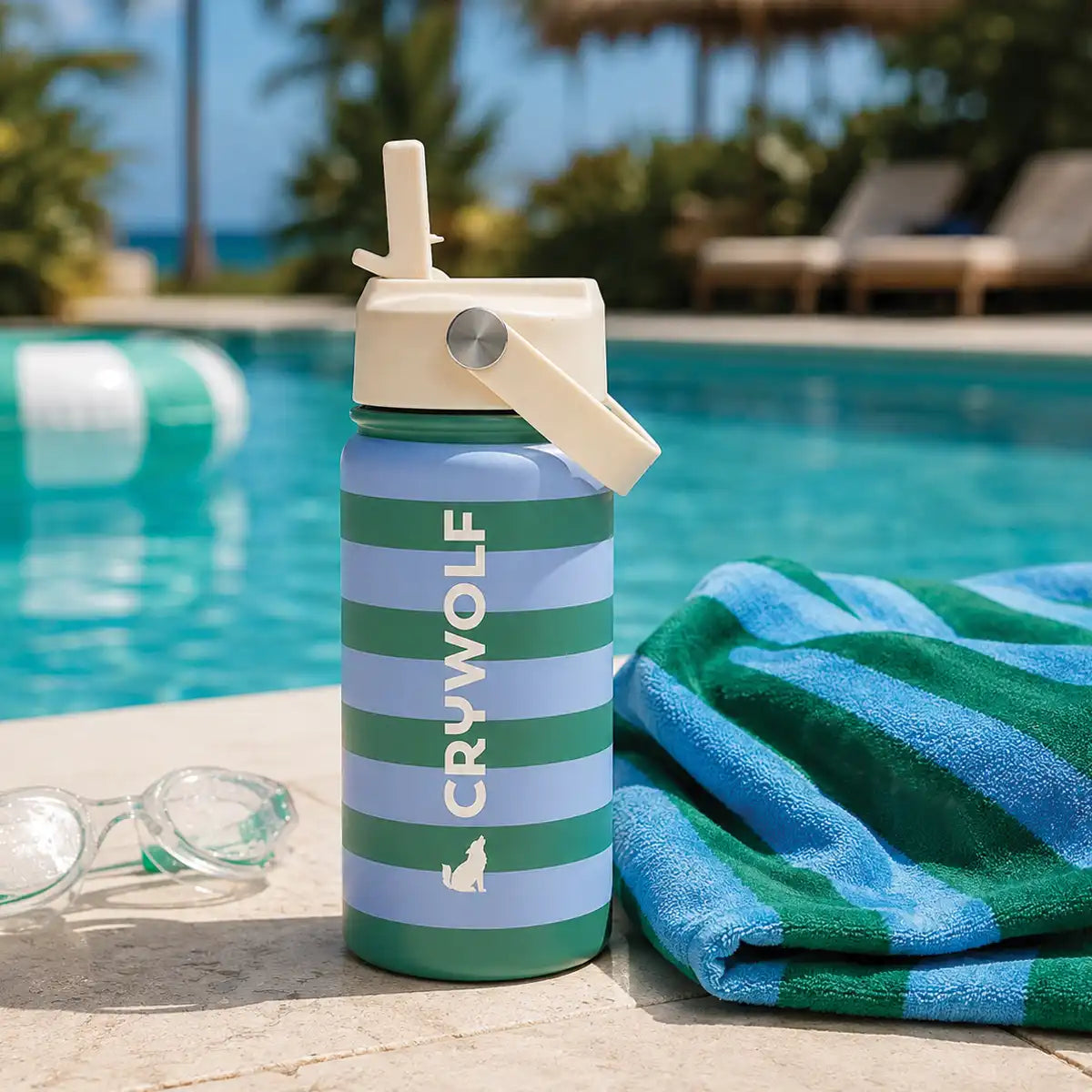 Drink Bottle 400ml Deck Stripe - Crywolf