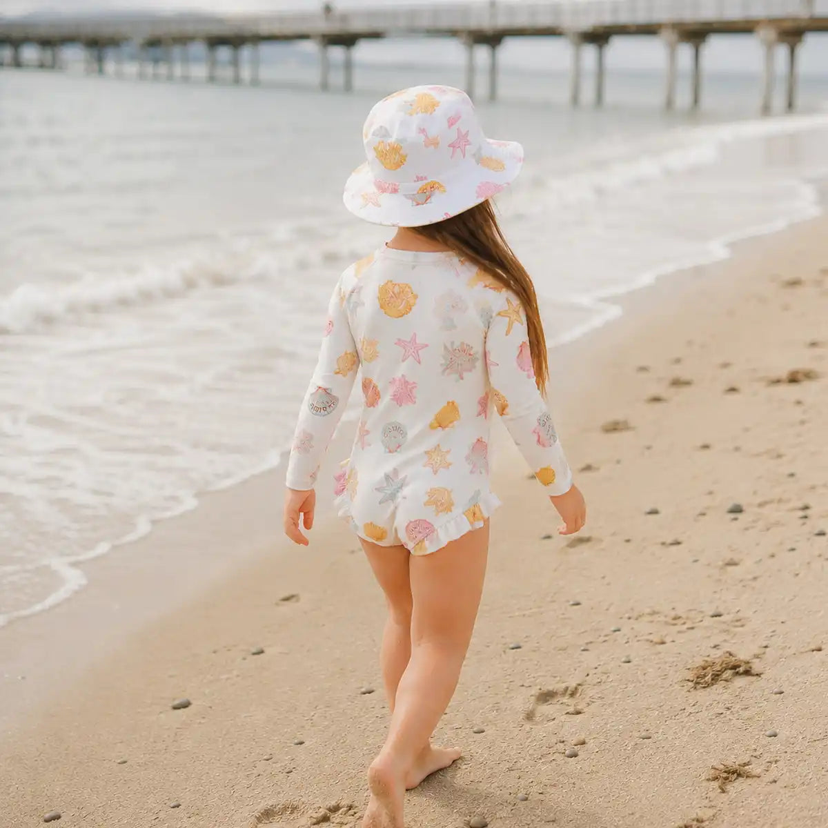 Baby Long Sleeve Swimsuit 1YR Little Shell - Crywolf
