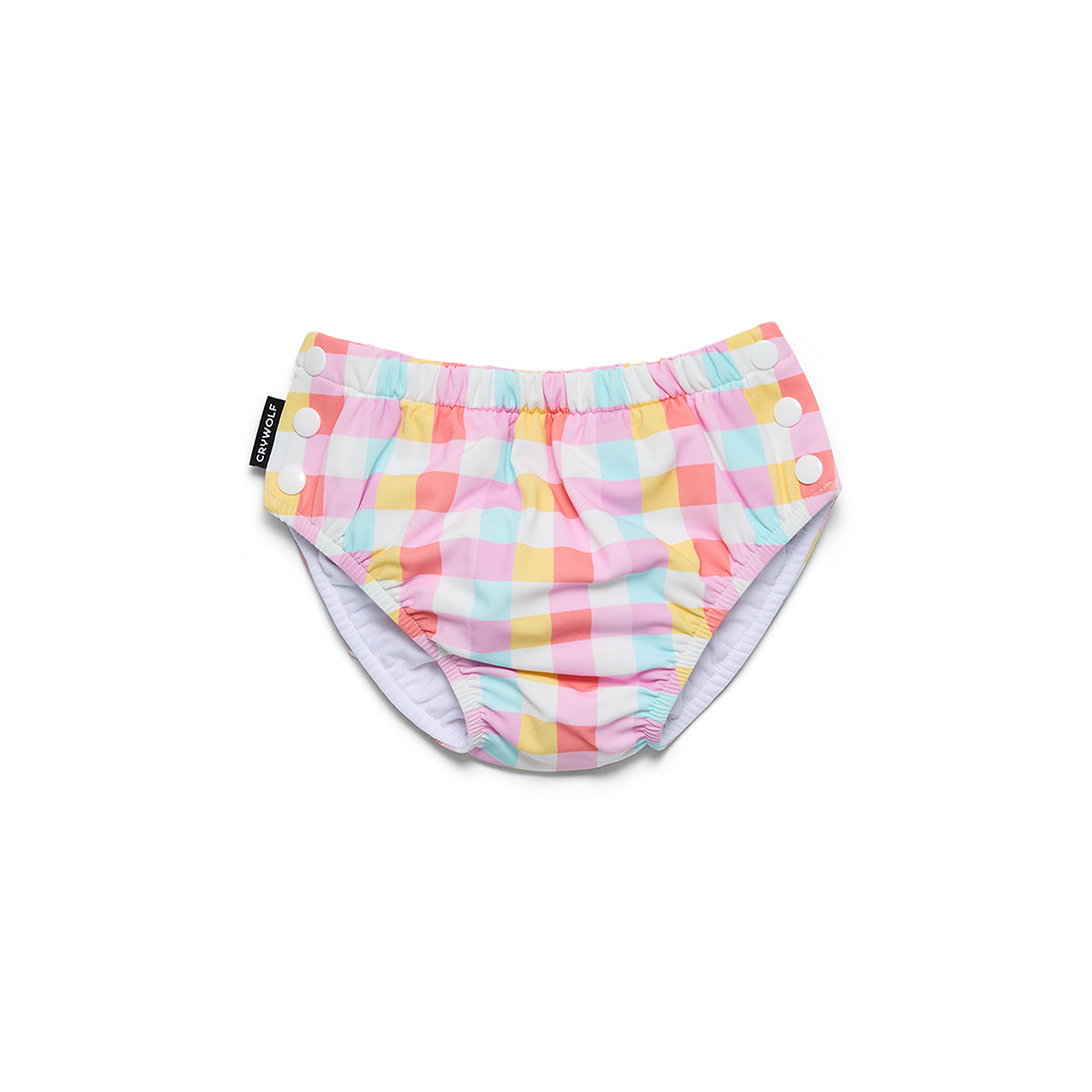 Reusable Swim Nappy 0to1YR Pop Gingham - Crywolf