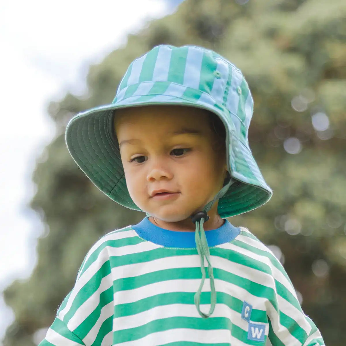 Reversible Bucket Hat M Deck Stripe - Crywolf