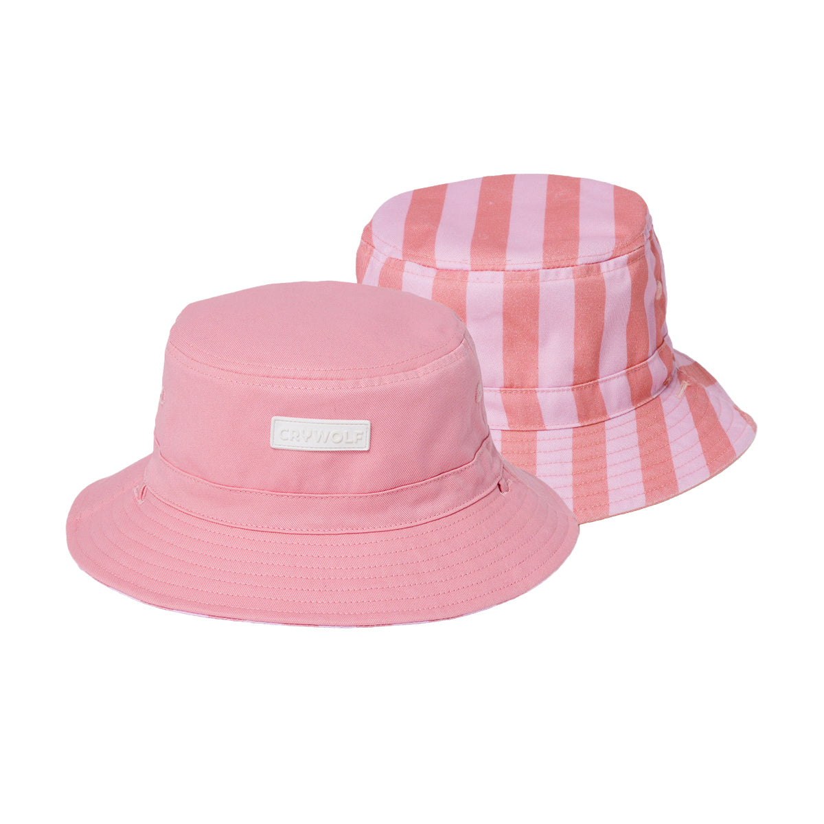 Reversible Bucket Hat M Flamingo Stripe - Crywolf