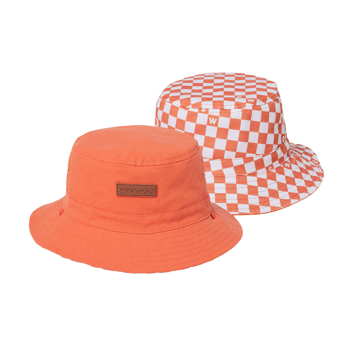 Reversible Bucket Hat M Sunset check - Crywolf