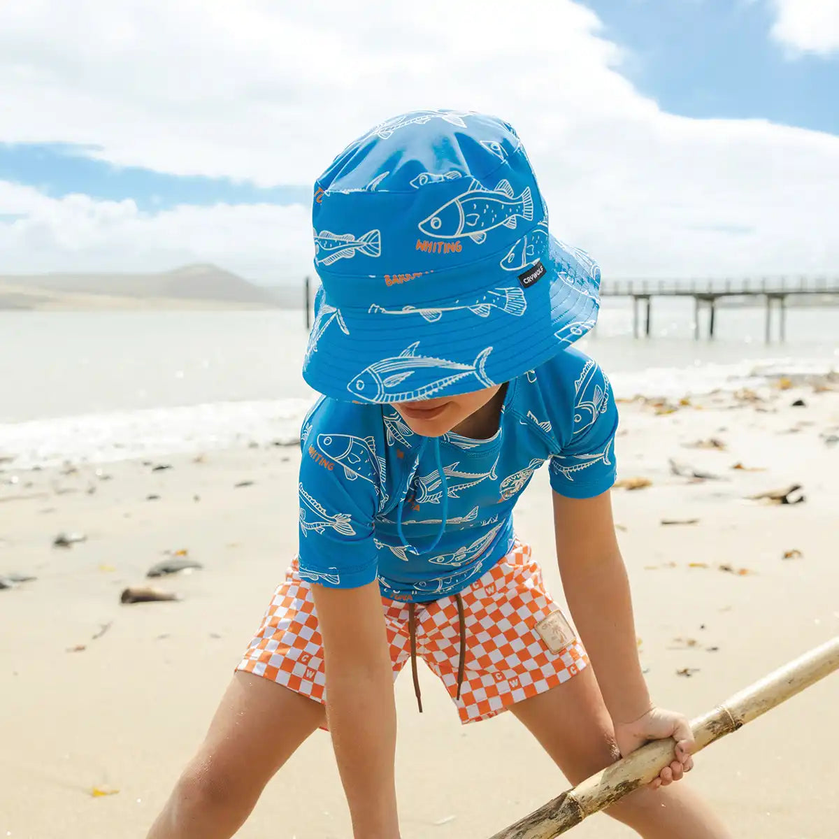 Swim Bucket Hat M Salt Water - Crywolf